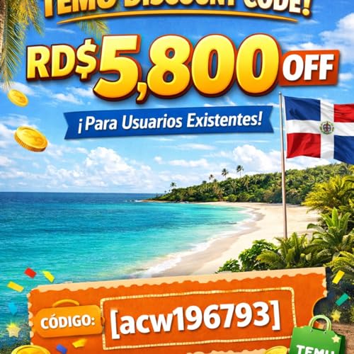 『Dominican Republic TEMU Discount Code RD$5,800 off [acw196793] For Existing Users』のカバーアート
