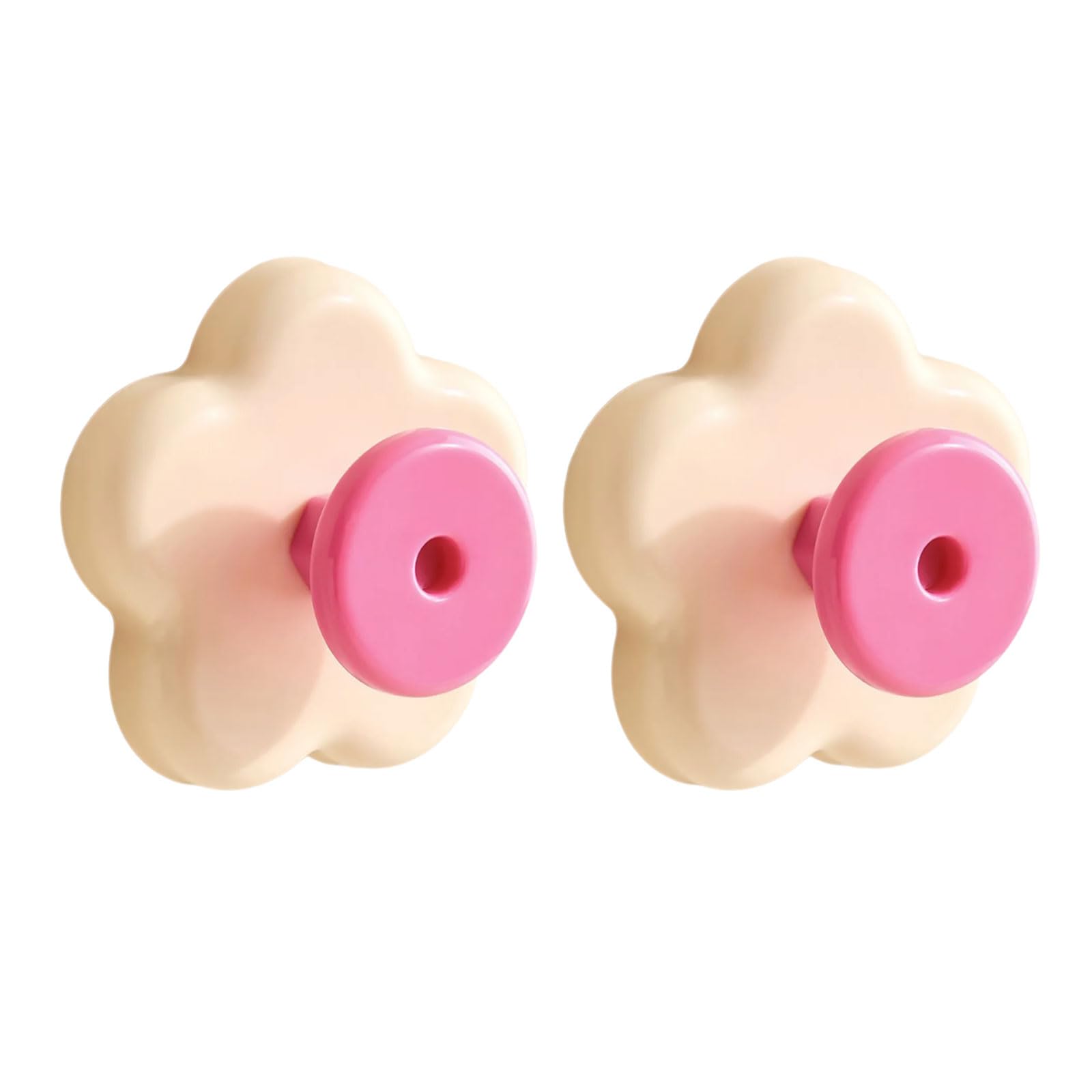 Piceioep Decorative Flower Suction Cup Hook Drillless Installation for Smooth Surfaces Ideal for Organizing Small Items with Excellent Load Capacity Strong Hook
