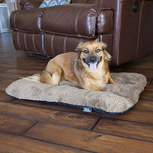 SportPet-Designs-Waterproof-Pet-Bed-with-Non-Skid-Bottom-Fits-Plastic-Dog-Kennel-24-inch-Brown-Model-Number-CM-0355-CS01