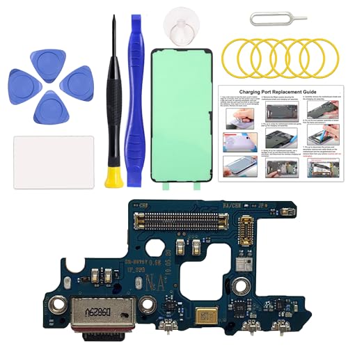 for Galaxy Note 10 Plus USB Charging Board Port Replacement, SM-N976U SM-N976V Type C Dock Board Connector for Samsung Note 10 Plus 5G with Tools & Instruction