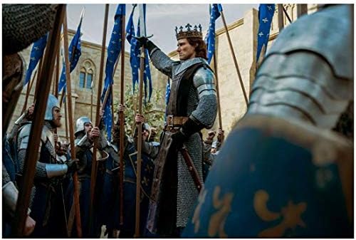 Knightfall Ed Stoppard as King Phillip Standing Tall One Arm Raised Regally 8 x 10 Inch Photo