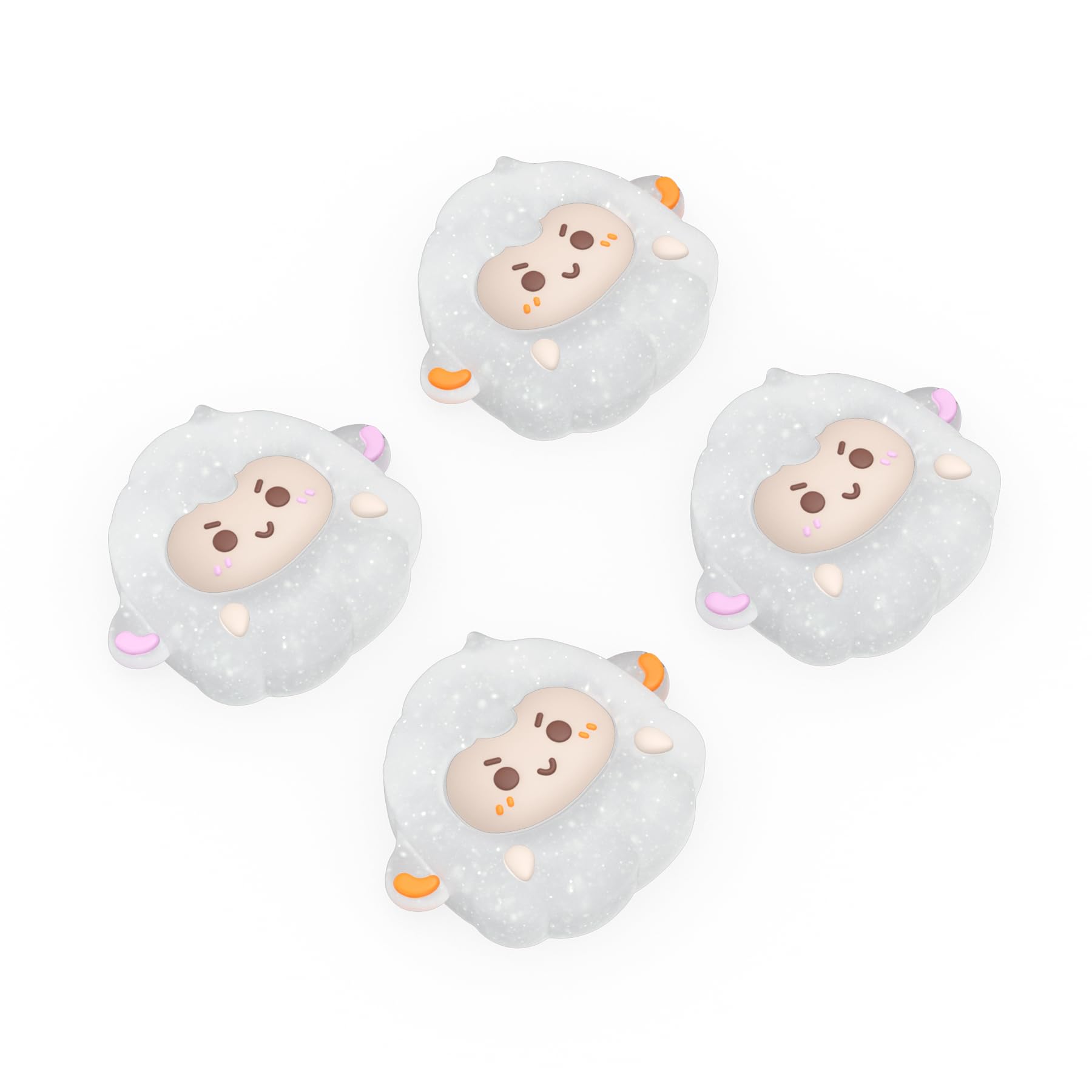 PlayVital Chubby Piggy Cute Thumb Grip Caps for PS5/4 Controller, Silicone Analog Stick Caps Cover for Xbox Series X/S, Thumbstick Caps for Switch Pro Controller — view 19