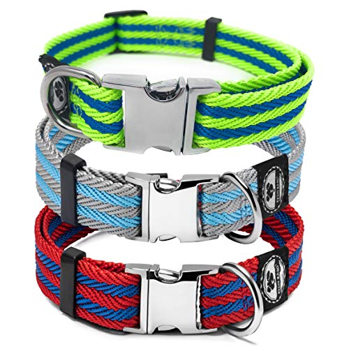 Pet Collar with Metal Buckle and D Ring | Durable Dog Collar