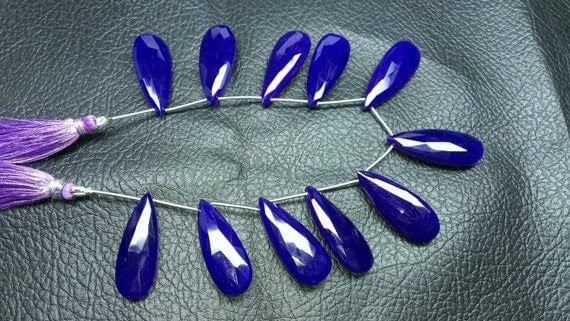 Améthyste violette briolettes pour la création de bijoux élégants 9x35mm