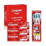 Colgate Kit Blanqueante con Pasta de Dientes Max White Luminous (3 x 75 ml) y Cepillo Blanqueador Max White One 360 (pack de 3 unidades)