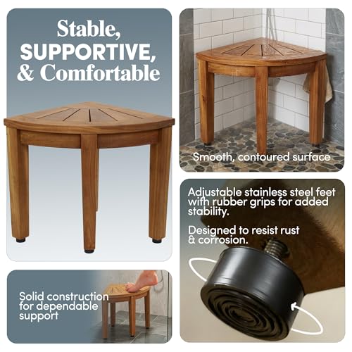 Image of AquaTeak Kai OptiAREA 12 inch Teak Foot Rest