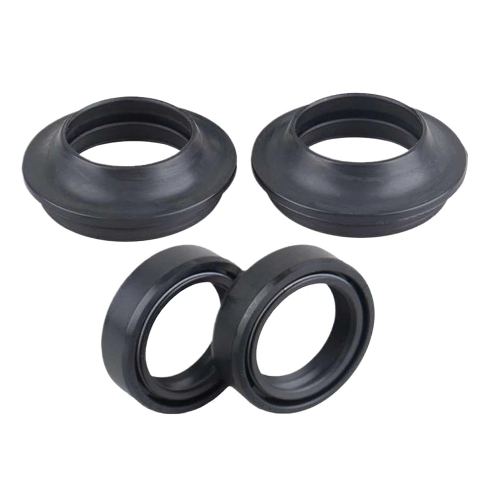 Kit paraolio e paraolio forcella Set tergicristallo ammortizzatore in gomma nera compatibile con moto