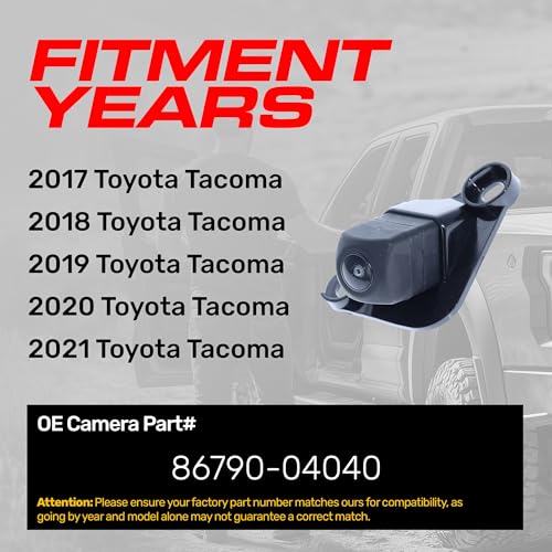 Image of Master Tailgaters Replacement for Toyota Tacoma (2017-2021) Backup Camera OE Part # 86790-04040