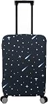 Protecteur de housse avec fermeture éclair pour bagages 23-26 pouces TSA Couverture à bagages approuvée, lavable, stretchy, taille M, parapluie noir