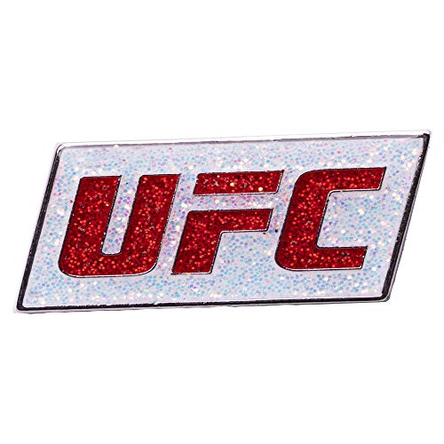 UFC Lapel Pin Primary Logo Glitter White, Small