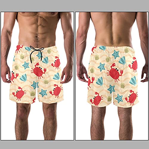 Short de bain crabe multicolore taille S idéal pour la plage