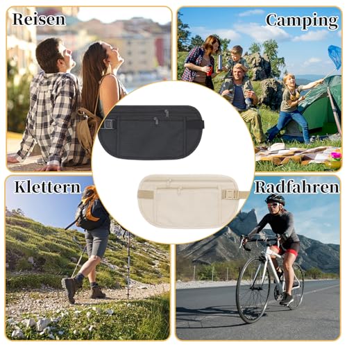 Protege Passeport Voyage Rfid : Lot de 2 Ceintures cachées, Ceinture Anti-vol, Ceintures de Spo... – Image 7