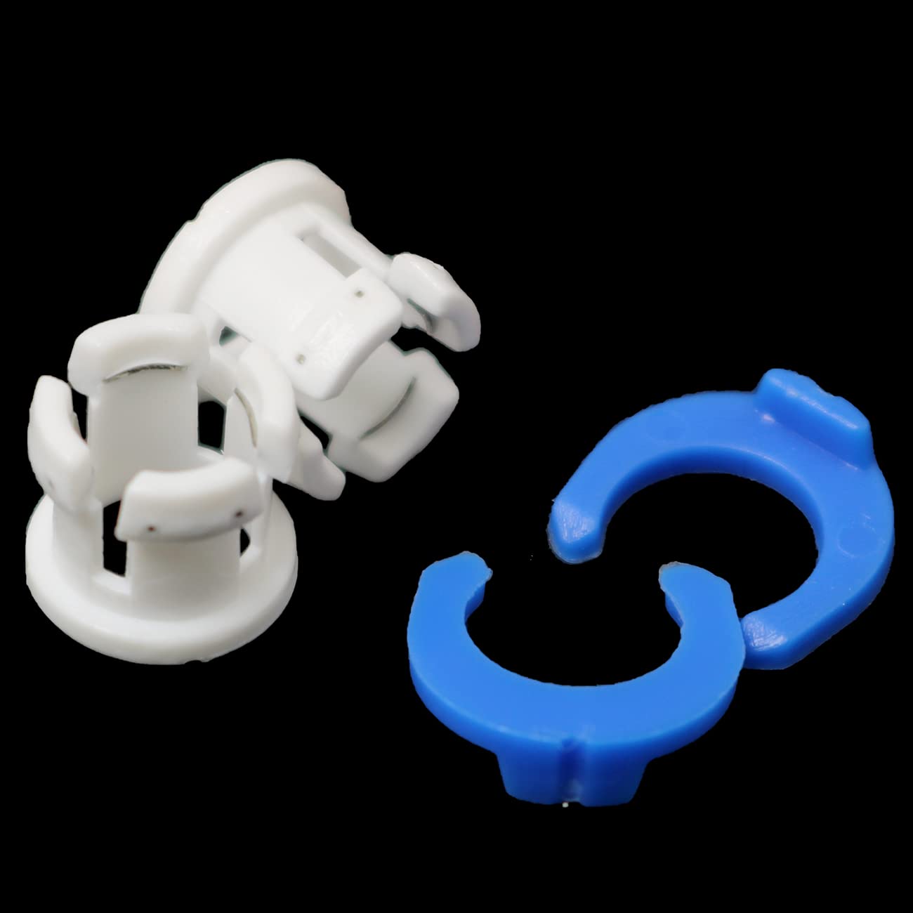 Bowden Buis Koppeling Spantang en Klem FMHXG 10 Set Blauwe Pijp Paard Clips voor 3D Printer Onderdelen Koppeling Accessoire Vaste 6mm Buis, Vaste Bowden Buisklem
