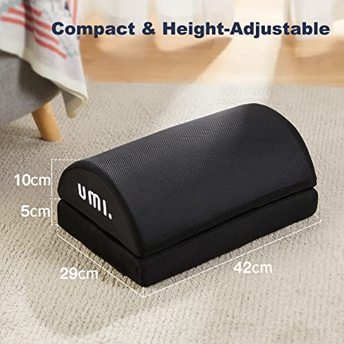 Umi Poggiapiedi da Scrivania con 2 Coperture di