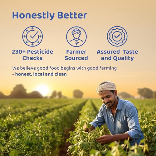Image of DeHaat Honest Farms Pesticide Free Unpolished Cowpea White /Lobia 500 GM (Pack of 3)
