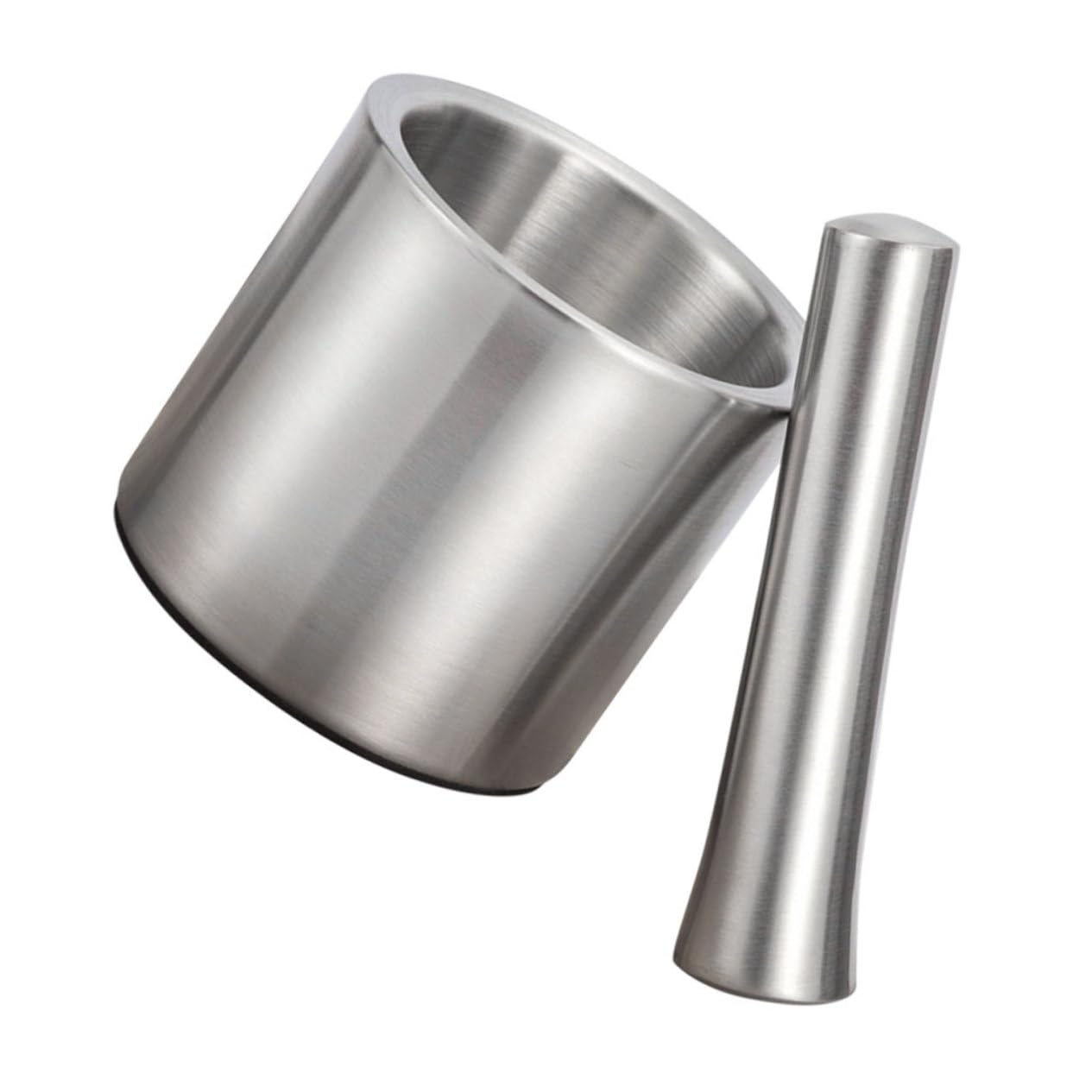 1 Set Stainless Steel Garlic Mincer and Hand Crusher Versatile Grinding Bowl for Spices Nuts and Seasonings Material for Easy Cleaning and Use