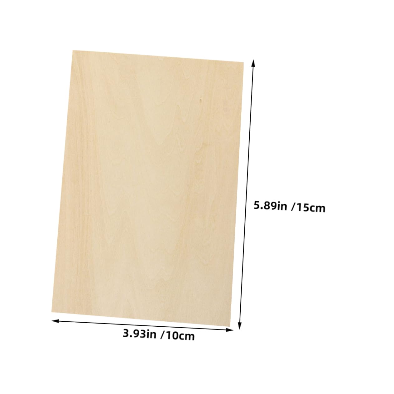 24pezzi Legno Non Verniciato di Assi di Legno Grezzo Fette di Rettangolari per Artigianato Fai da Te Materiali per Hobby e Decorazioni