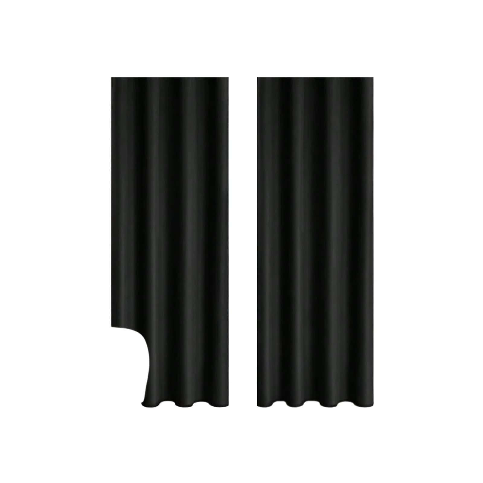 MWAHJU 2pc Solid Blackout Curtains with Grommets, for Bedroom, Living Room, Kitchen, Privacy Drapes, Window Curtain For Living Room(Color 5,100X250cm)