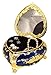 Produktbild Roselife-Metall-Schmuck-Boxen, klassische Vintage antike Herz Form Schmuck Box Ring kleine Schmuck Aufbewahrung Veranstalter Box, vier Farben (Dark Blue)