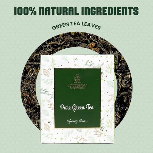 Image of Nature's Park Pure Green Tea - 20 Tea Bags - Rich in Antioxidants - Boosts Immunity, Detoxifying & Reduces Waist - Made with 100% Natural & Fresh Long Leaf - Herbal Tea - 150 gm