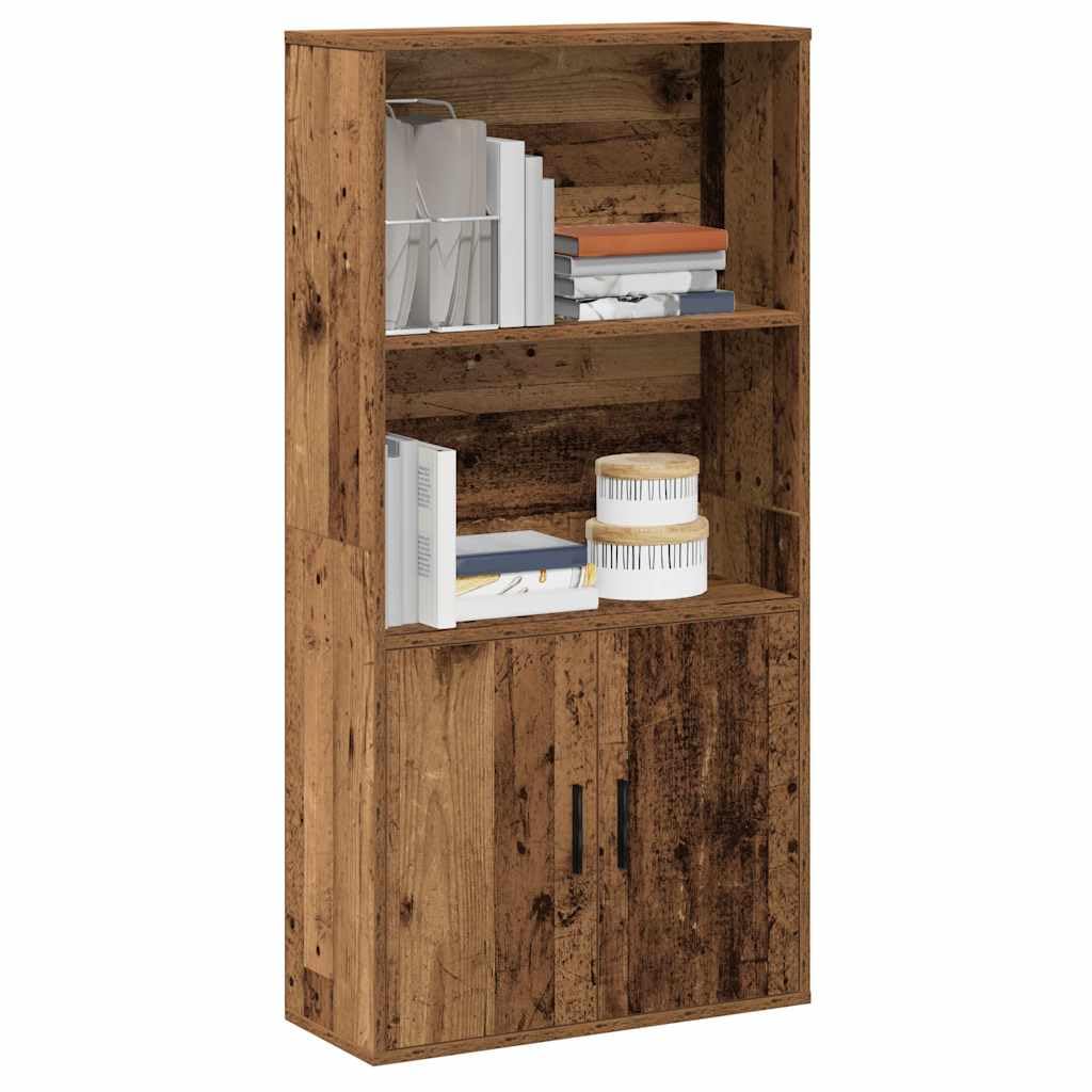 Generisch Bücherregal Altholz-Optik 60x24x120 cm Holzwerkstoff,Möbel,Regalsysteme,Bücherregale Bücherschränke-860425