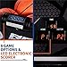 Rally and Roar Classic Shootout Indoor Foldable Arcade Basketball Game - Dual Shot with LED Lights and Scorer - 8 Game Options with 7 Basketballs and Pump