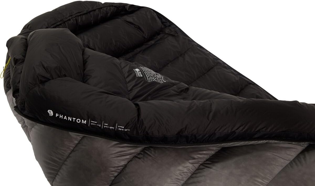 Mountain Hardwear, Phantom 0F Down Sleeping Bag, Glacial, Short/Right Zip