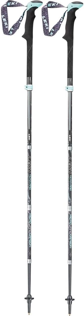 Leki 6362067 Micro Vario Carbon Lady Trekking Pole - Black/Turquoise, One size