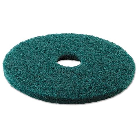 Boardwalk 4017GRE Standard 17-Inch Diameter Heavy-Duty Scrubbing Floor Pads Green Cover