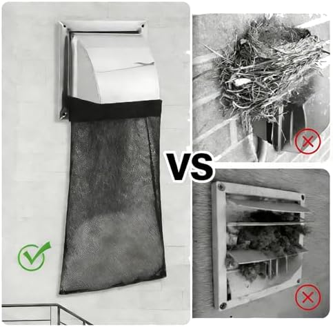 4Pcs Dryer Lint Dust Bag, Trap Catcher for Vent, Outside Lint Trap Bag - 3