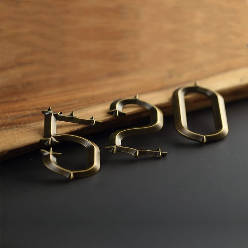 Números de casa, números de puerta de entrada, números de casa vintage con diseño de flecha | Placas de letreros de números de puerta modernos de 2,36 pulgadas | Números de metal for habitaciones de h