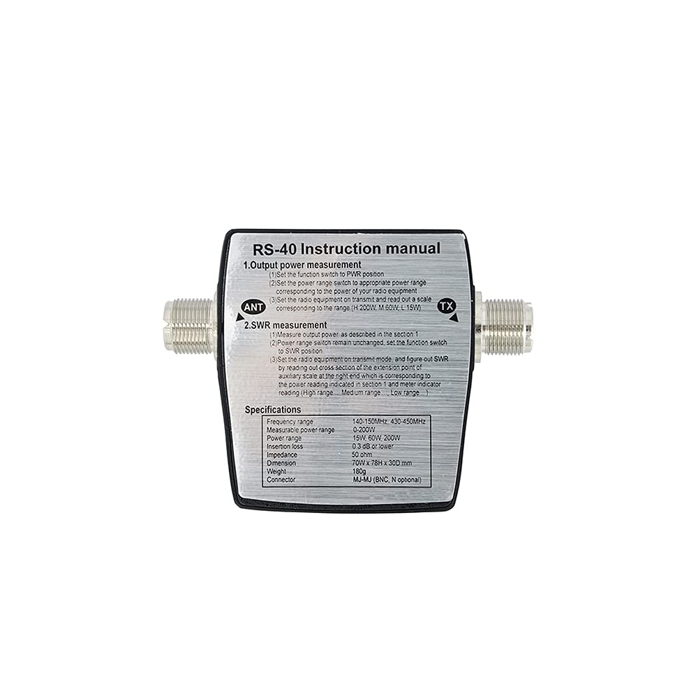 Fumei RS-40 VHF 140-150Mhz UHF 430-450Mhz Dual Band 15/60/200W Leistungsbereich SWR/Watt Meter für Zwei-Wege-Radio