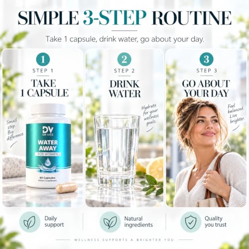 Dr Vitz Water Away Diuretic Capsules