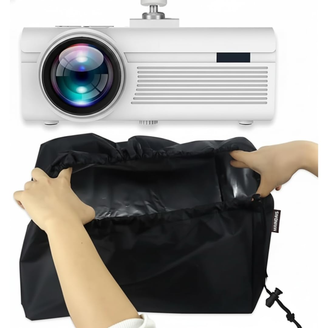 Projector Cover, Dust & Waterproof Projector Covers,Suitable for Ceiling Home, Home Theater Projector and Outdoor Installation of Video Projector,Household Protection (MNDPC_101, Black)-picture-13