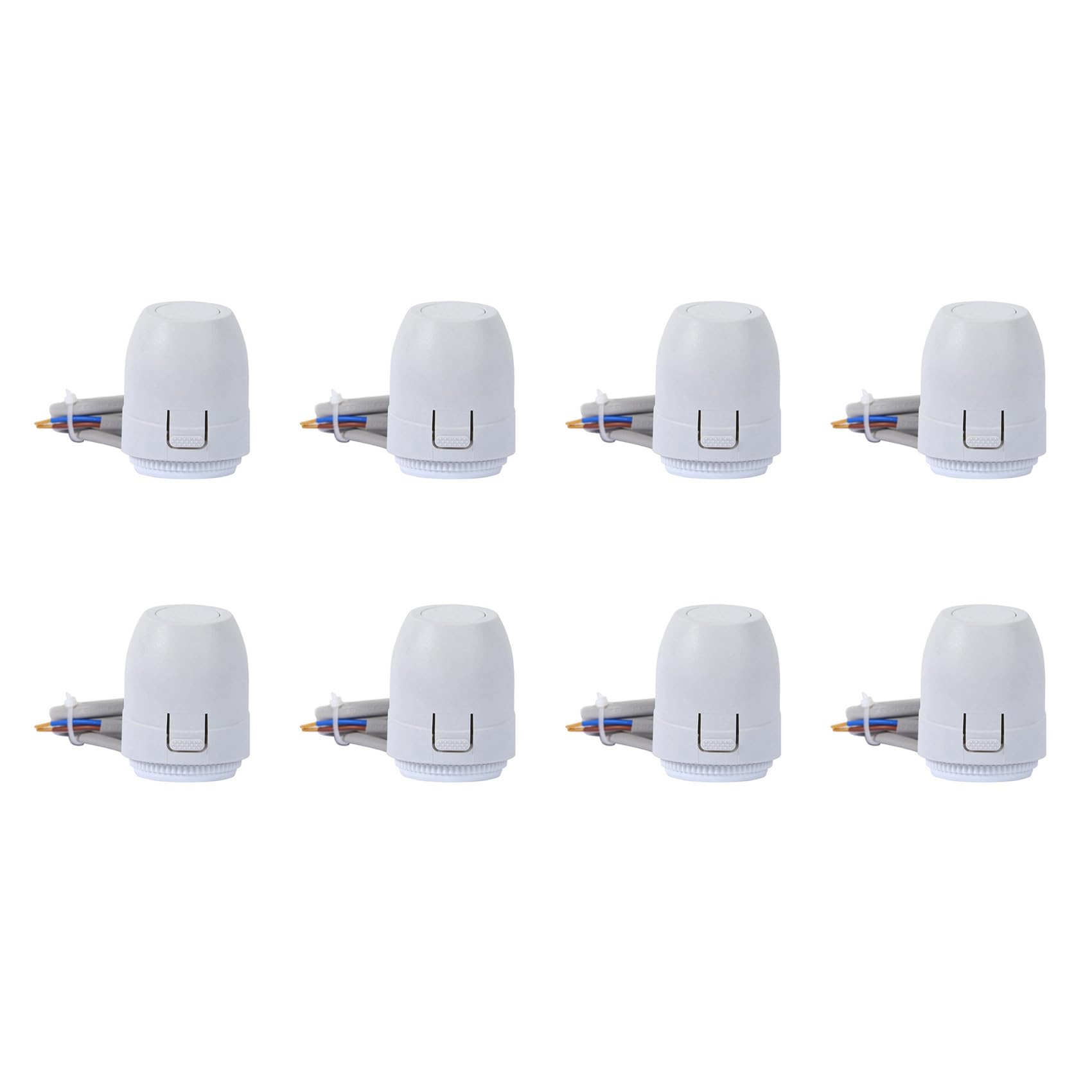 Ctrlzs 8X Floor Heating Valve Nc Ac 230V Electric Thermal Actuator Manifold For Underfloor Heating Thermostat