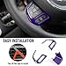 3PCS Car Interior Trim Accessories Compatible with Jeep Renegade 2015-2023 & for Jeep Compass 2017-2020 (Purple)