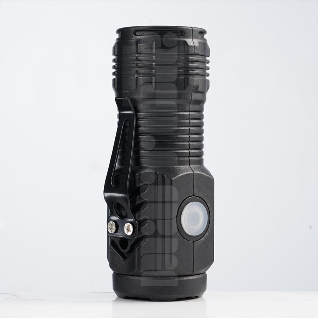 Marrone LED Mini Torch Light Rechargeable, Pocket Torch Light Super Bright 3 Modes for Camping, Outdoor Type USB Rechargeable 3 Modes Portable Pen Clip Light Waterproof (Black)-image-30
