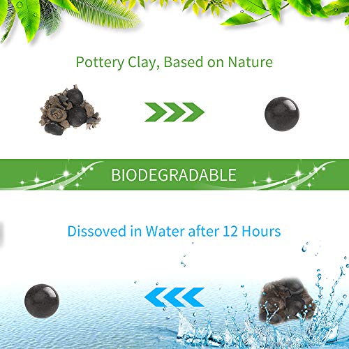 Luckin 1500 Pcs Slingshot Ammo Balls, 3/8 Inch Biodegradable Clay Slingshot Ammo, Soil Color #TOP2