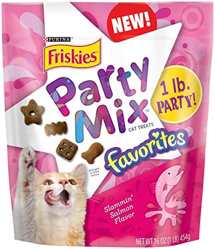 Friskies Party Mix Favorites, Slammin' Salmon Flavor, 16-Ounce Pouch, Pack Of 1