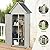Outdoor Storage Shed with Floor & Adjustable Shelves, Wooden Garden Tool Cabinet Weatherproof, 71" Vertical Patio Organizer