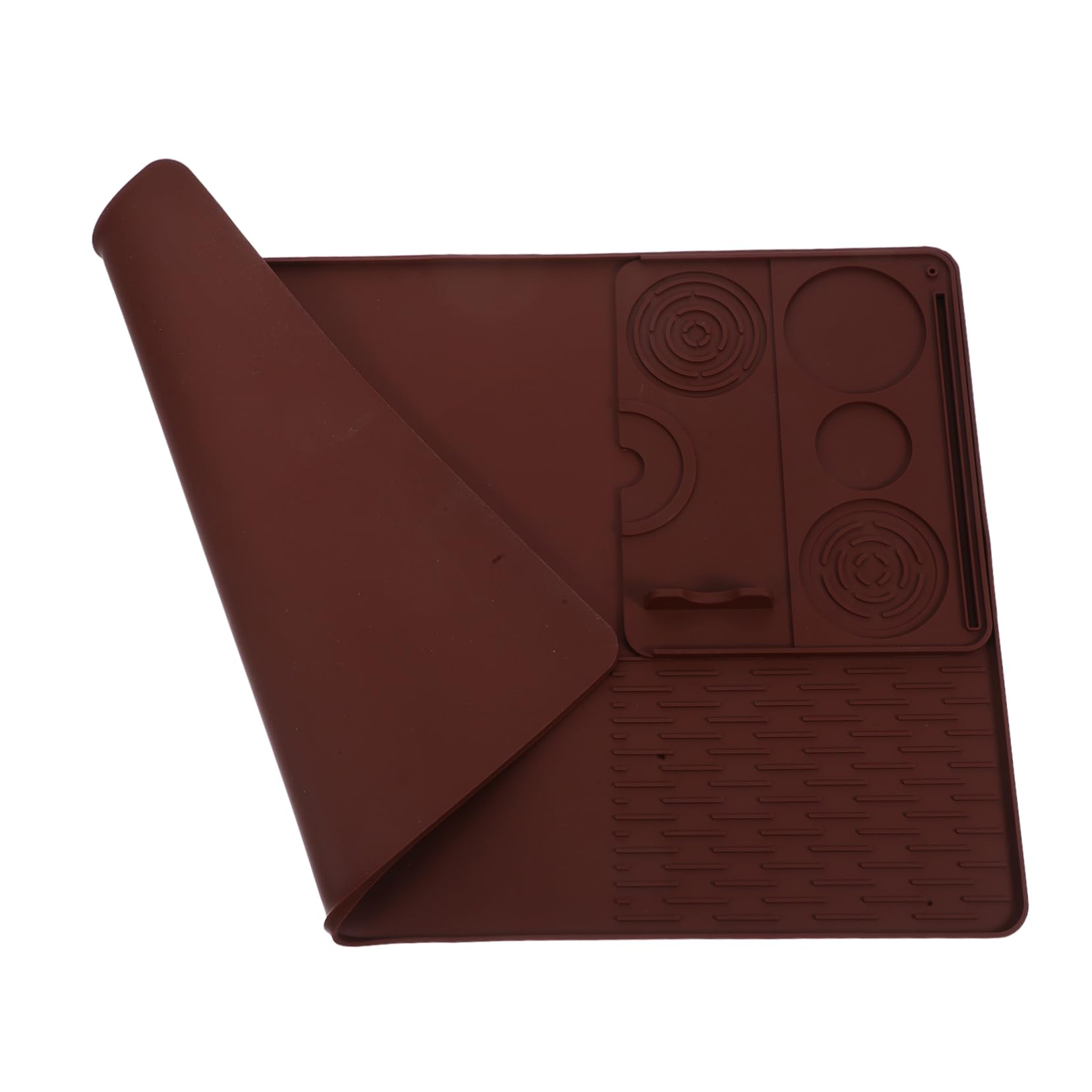 Alfombrilla de silicona para cafetera y platos Mikikit, tapete protector de encimera grande