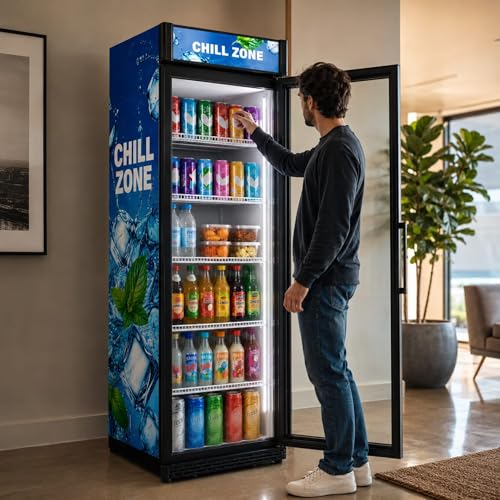 DFW FIXTURE 1Door Cooler Beverage Refrigerator with Glass Door Review