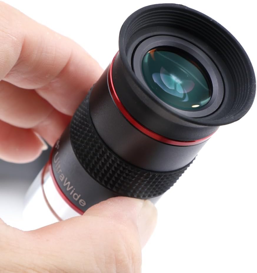 6mm 68° Ultra Wide-Angle Telescope Eyepiece with Polarizing Filter — Upgraded HD Fully Multi-Coated Optics — Long Eye Relief & All-Metal Build — 1.25" Eyepiece Set for Planetary Observation