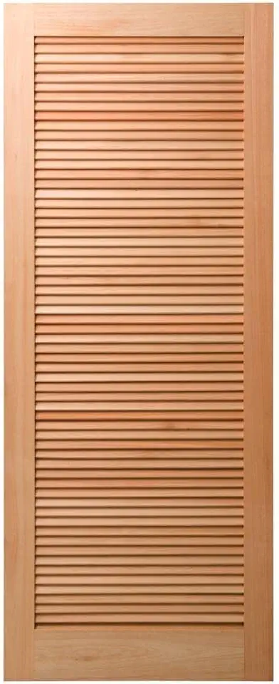 Folha de Porta Maciça 210x60cm Eucalipto PM09 Veneziana Cruzeiro Portas Nude