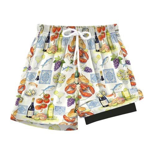 Maillot de bain pour garçon 4 ans : boxer ample Yuiboo à cordon - 7