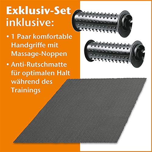 maxVitalis Bewegungstrainer Arm- und Beintrainer 2in1 mit Motor Pedaltrainer mit Trainingsdisplay Massage-Handgriffe… – Bild 3