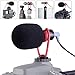 SAIREN VM-Q1 Shotgun Video Microphone, Compact On-Camera Recording Mic, with Shock Mount DeadCat Windscreen, Universal for iPhone Samsung Smartphone; Sony/Canon/Nikon Camera; DJI OSMO Mobile 3 Gimbal