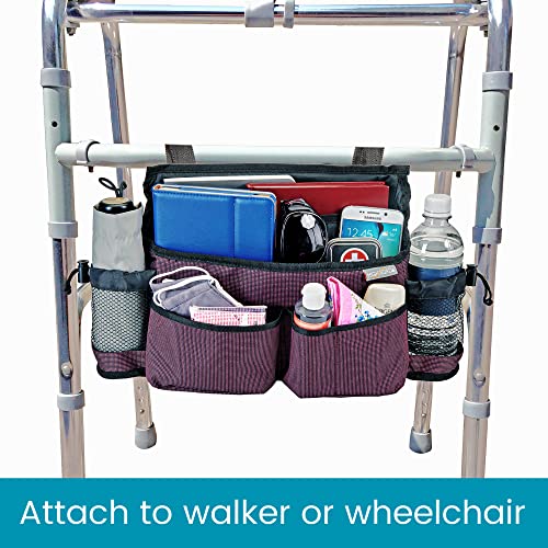 High Road Mobility Wheelchair Bag, Walker Organizer And Scooter Pouch With Bottle Holders For Adult Daily Living #TOP2