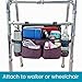 High Road Walker Bag, Wheelchair Bag and Mobility Scooter Caddy - 8 Easy Access Pockets and Cup Holders for Mobility Aids and Equipment