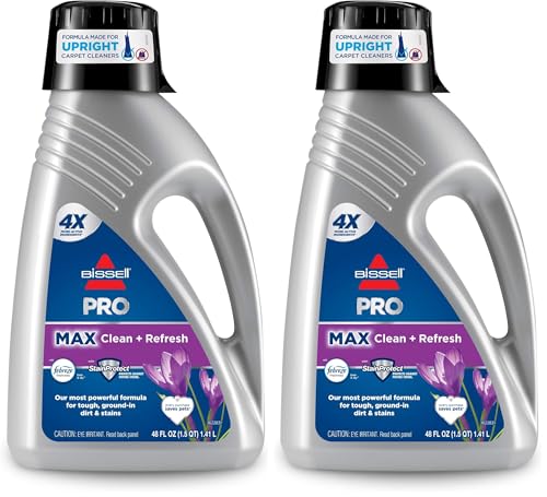 Image of Bissell PRO MAX Clean + Refresh with Febreze Full Size Carpet Cleaner Machine Formula,48 oz.,2515A,(Pack of 2)